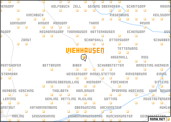 map of Viehhausen