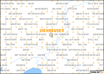 map of Viehhausen