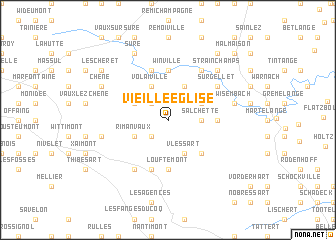 map of Vieille Église