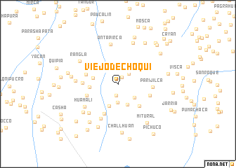 map of Viejo de Choqui