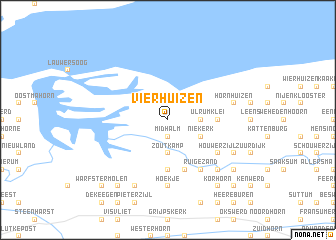 map of Vierhuizen