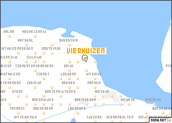 map of Vierhuizen