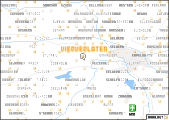 map of Vierverlaten