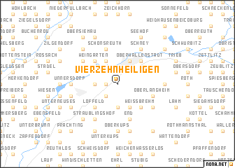 map of Vierzehnheiligen