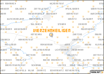 map of Vierzehnheiligen