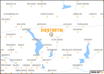 map of Vieštartai