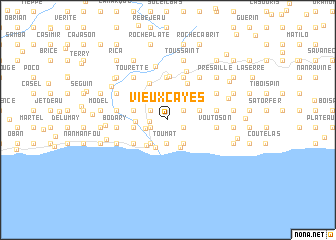 map of Vieux Cayes