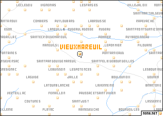 map of Vieux-Mareuil