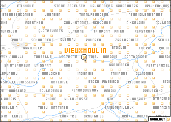 map of Vieux Moulin