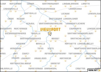 map of Vieux-Pont