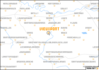 map of Vieux-Pont