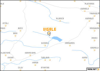 map of Vigale