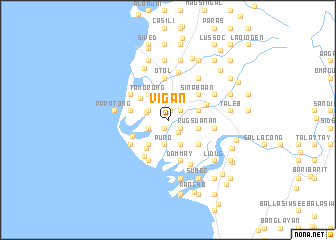 map of Vigan