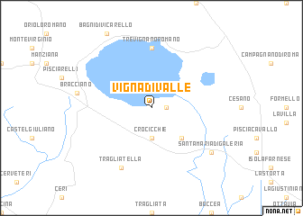 map of Vigna di Valle