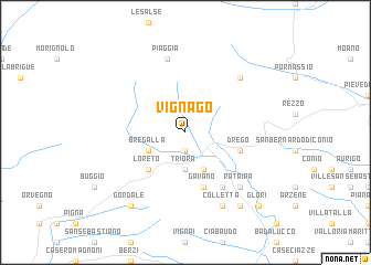 map of Vignago