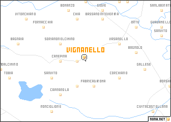 map of Vignanello