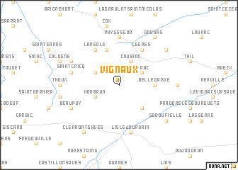 map of Vignaux