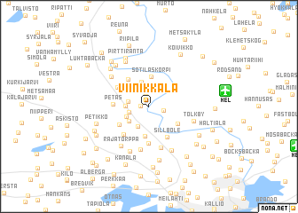 map of Viinikkala