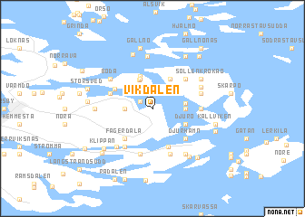 map of Vikdalen