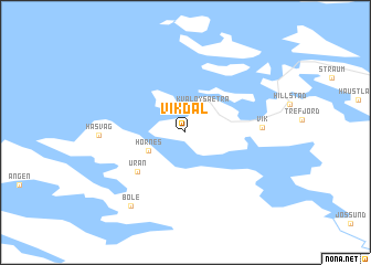map of Vikdal
