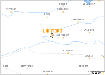 map of Vikhtovo