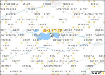 map of Vikletice
