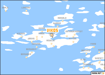 map of Vikos