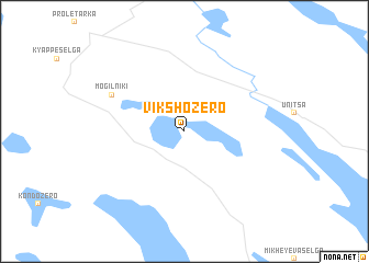 map of Vikshozero