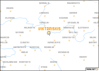 map of Viktoriškis