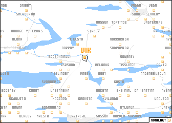 map of Vik