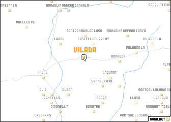 map of Vilada