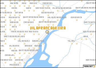 map of Vila Franca de Xira