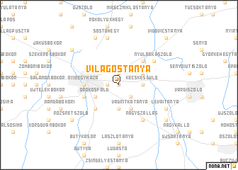 map of Világostanya