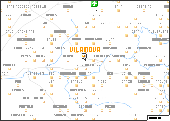 map of Vilanova