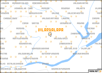 map of Vilar da Lapa