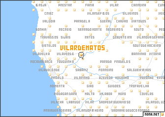 map of Vilar de Matos