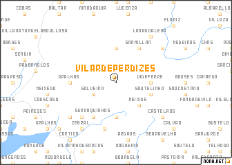 map of Vilar de Perdizes