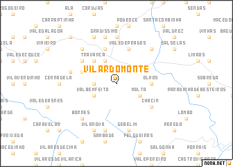 map of Vilar do Monte