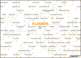 map of Vilas Boas