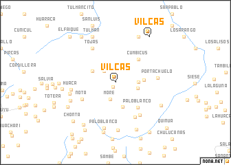 map of Vilcas