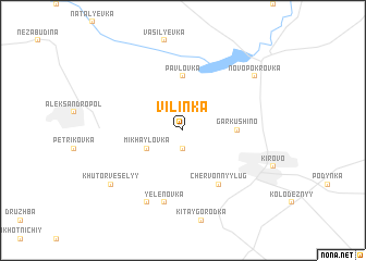 map of Vilinka