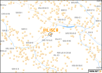 map of Vilišća