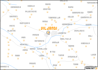 map of Viljandi