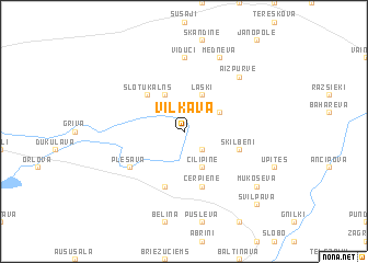 map of Vilkava