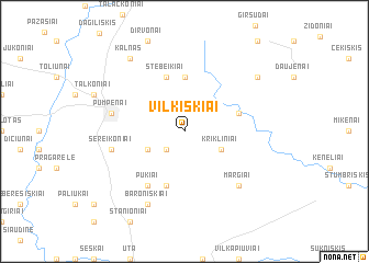 map of Vilkiškiai
