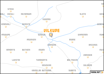 map of Vilkupe