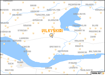 map of Vilkyškiai