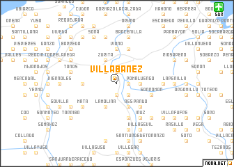 map of Villabáñez