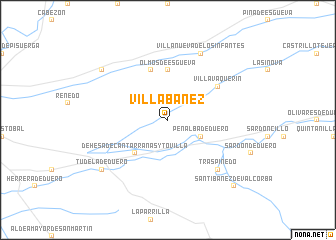 map of Villabáñez