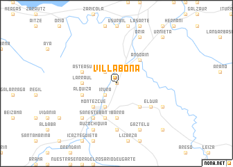 map of Villabona